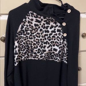 Cheetah print sweater
